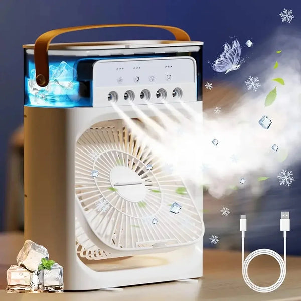 Umidificador portátil do ventilador do refrigerador de ar com reservatório de água conduzido por Usb